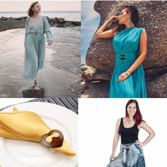 Beach wrap / sarong buckle clip - Picture 4 of 14